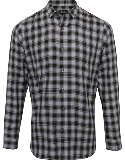 Premier Workwear Men´s Mulligan Check Long Sleeve overhemd achterzijde