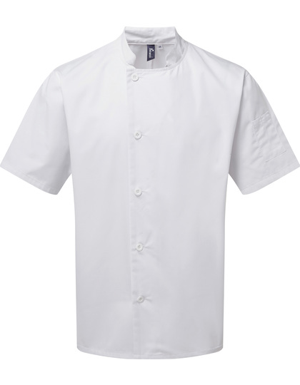 Premier Workwear Essential Short Sleeve Chef´s Jacket koksbuis achterzijde