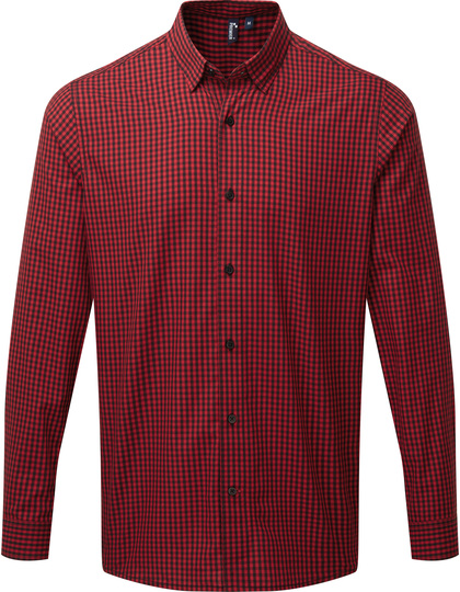 Premier Workwear Men´s Maxton Check Long Sleeve overhemd gedragen