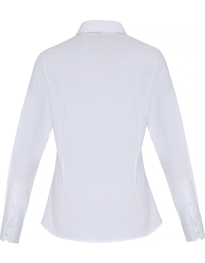 Premier Workwear Women´s Stretch Fit Poplin Long Sleeve blouse detailfoto