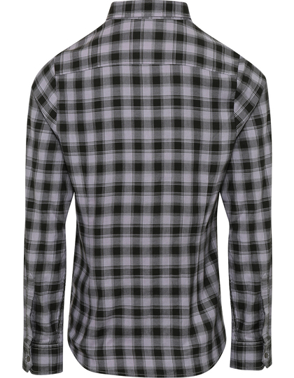 Premier Workwear Women´s Mulligan Check Long Sleeve blouse detailfoto