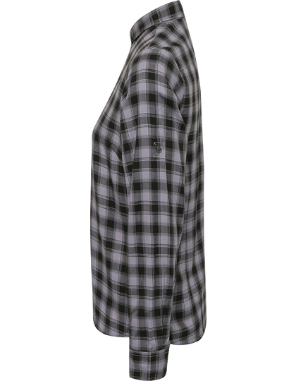 Premier Workwear Women´s Mulligan Check Long Sleeve blouse gedragen