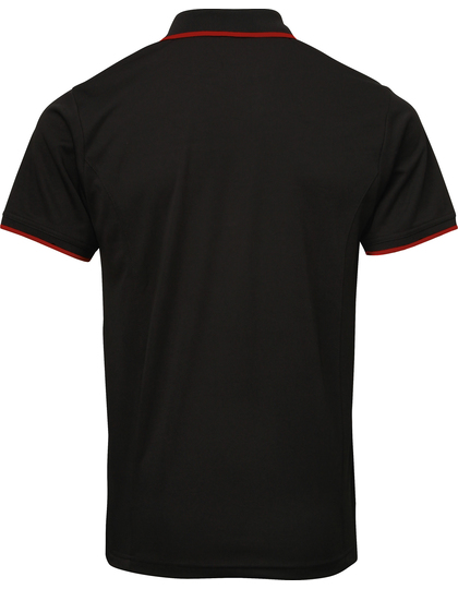 Premier Workwear Men´s Contrast Coolchecker Polo polo detailfoto