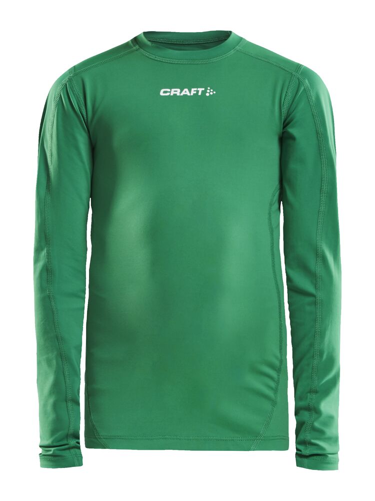Craft Ability Compression Long Sleeve Jr sportshirts team green