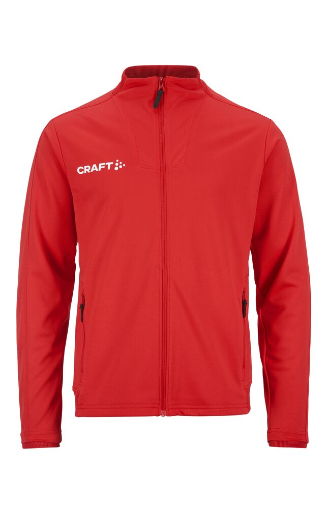 Craft Evolve 2.0 Full Zip Jacket Jr sportjassen bright red
