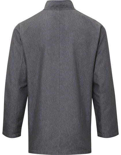 Premier Workwear Denim Chef´s Jacket koksbuis detailfoto