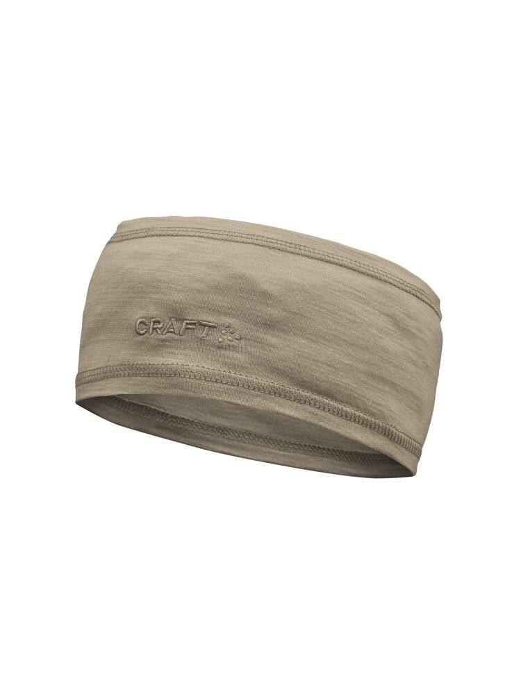Craft Essence Wool Headband muts taupe