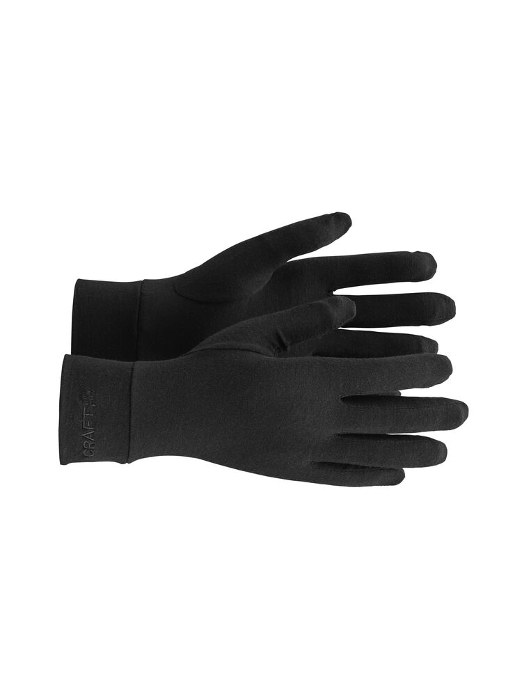 Craft Essence Wool Light Glove handschoen black