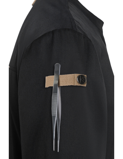 Karlowsky Chef Jacket Green-Generation koksbuis detail sluiting