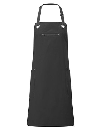 Premier Workwear Barley Contrast Stitch Bib Apron schort achterzijde