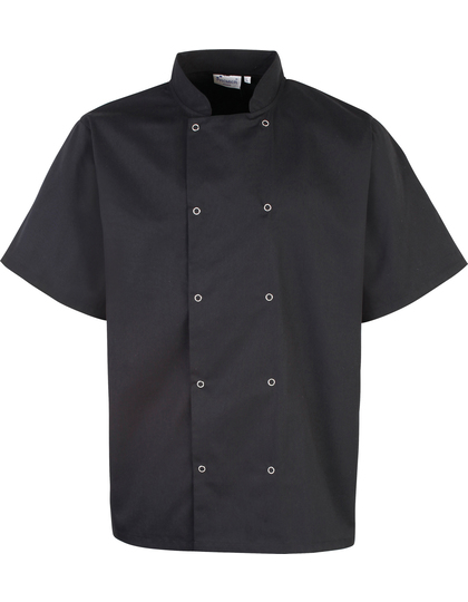 Premier Workwear Studded Front Chef´s Jacket koksbuis achterzijde