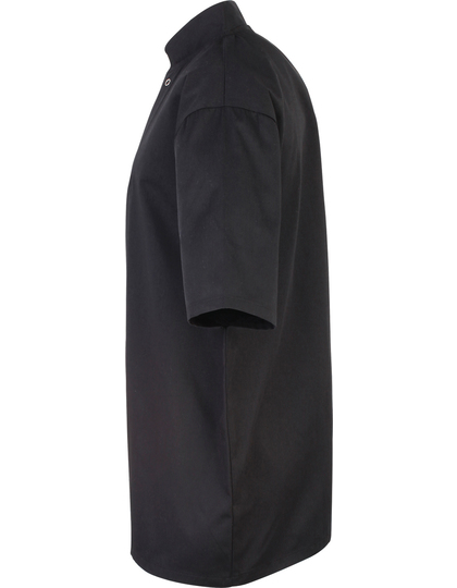Premier Workwear Studded Front Chef´s Jacket koksbuis gedragen