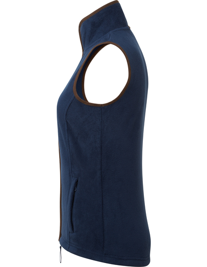 Premier Workwear Women´s Artisan Fleece Gilet bodywarmer gedragen