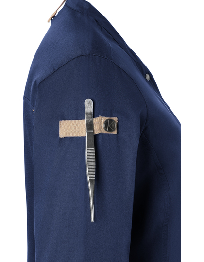 Karlowsky Ladies Chefs Jacket Green-Generation koksbuis detail sluiting