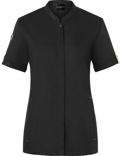 Karlowsky Ladies Chefs Jacket Green-Generation korte mouw koksbuis achterzijde