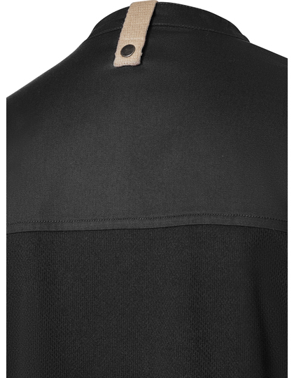 Karlowsky Ladies Chefs Jacket Green-Generation korte mouw koksbuis stofdetail