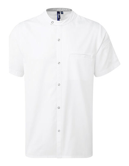 Premier Workwear Chef´s Recycled Short Sleeve Shirt koksbuis achterzijde