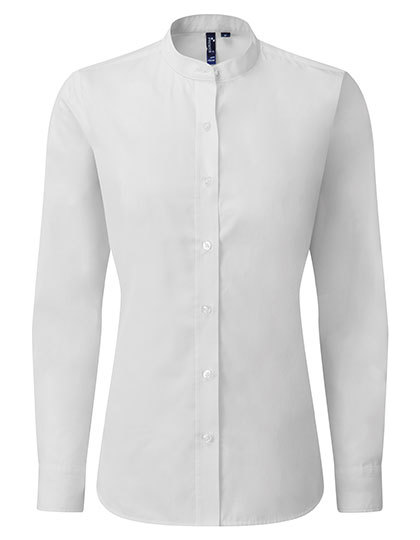 Premier Workwear Women´s Grandad Shirt blouse achterzijde