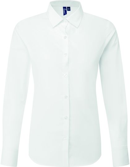 Premier Workwear Women´s Recyclight Poplin Shirt blouse achterzijde