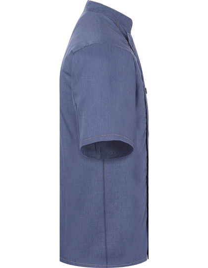 Karlowsky Short-Sleeved Chef´s Jacket Jeans Style koksbuis zijaanzicht