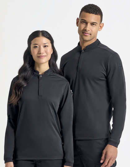 Premier Workwear Essential Coolchecker Chefs Shirt lange mouw koksbuis