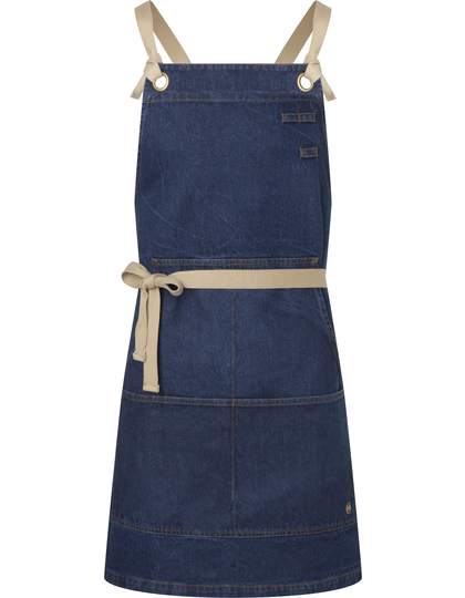 Karlowsky Bib Apron Denim Urban-Style schort gedragen