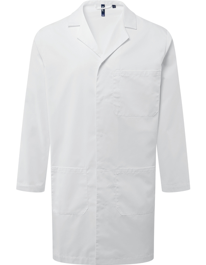 Premier Workwear Essential 3-Pocket Work Coat stofjas achterzijde