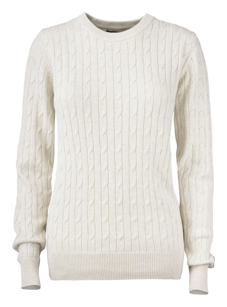Cutter & Buck Blakely Knitted Sweater Dames trui zand melange