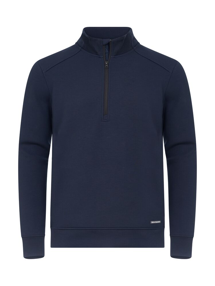 Cutter & Buck Pemberton Half Zip Heren trui dark navy
