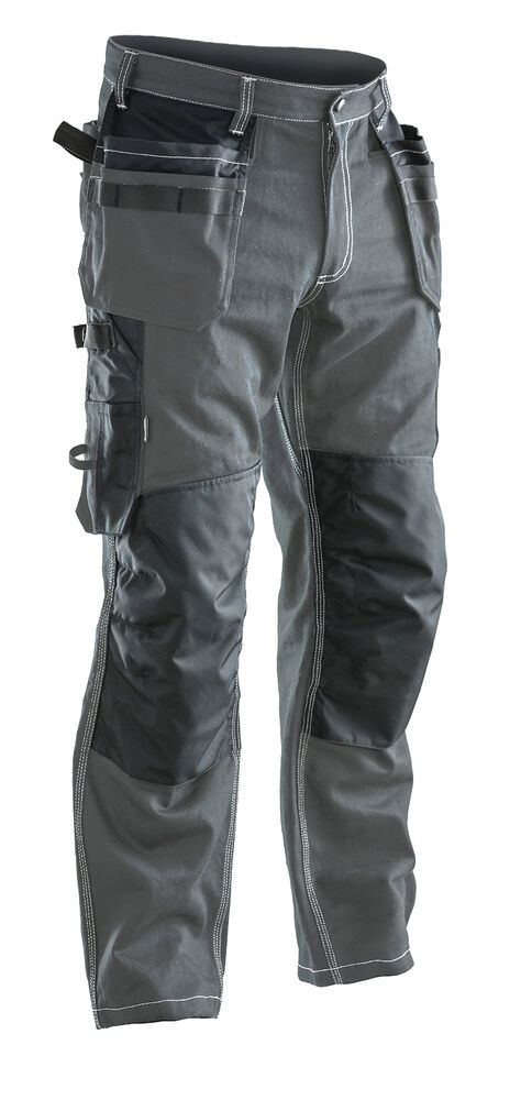 Jobman 2200 Trousers Cotton HP lange werkbroeken donkergrijs zwart