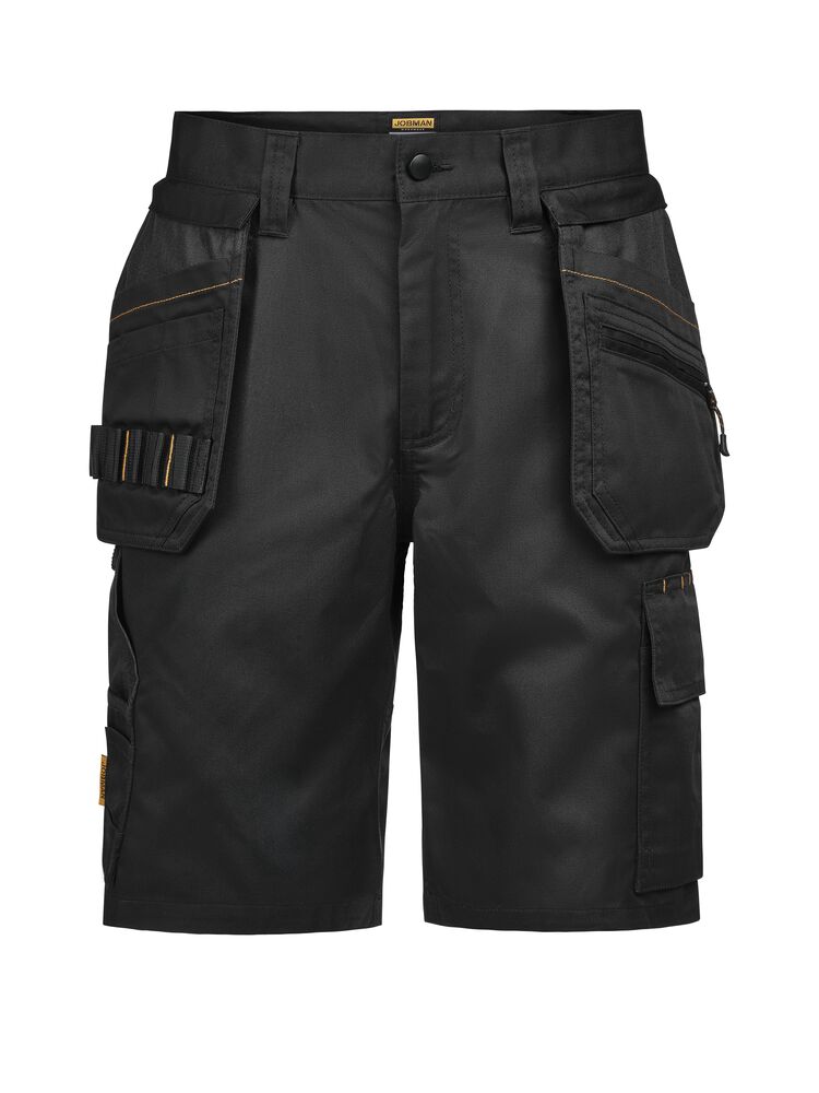 Jobman 2336 Craftman Shorts Semistretch korte broek zwart zwart
