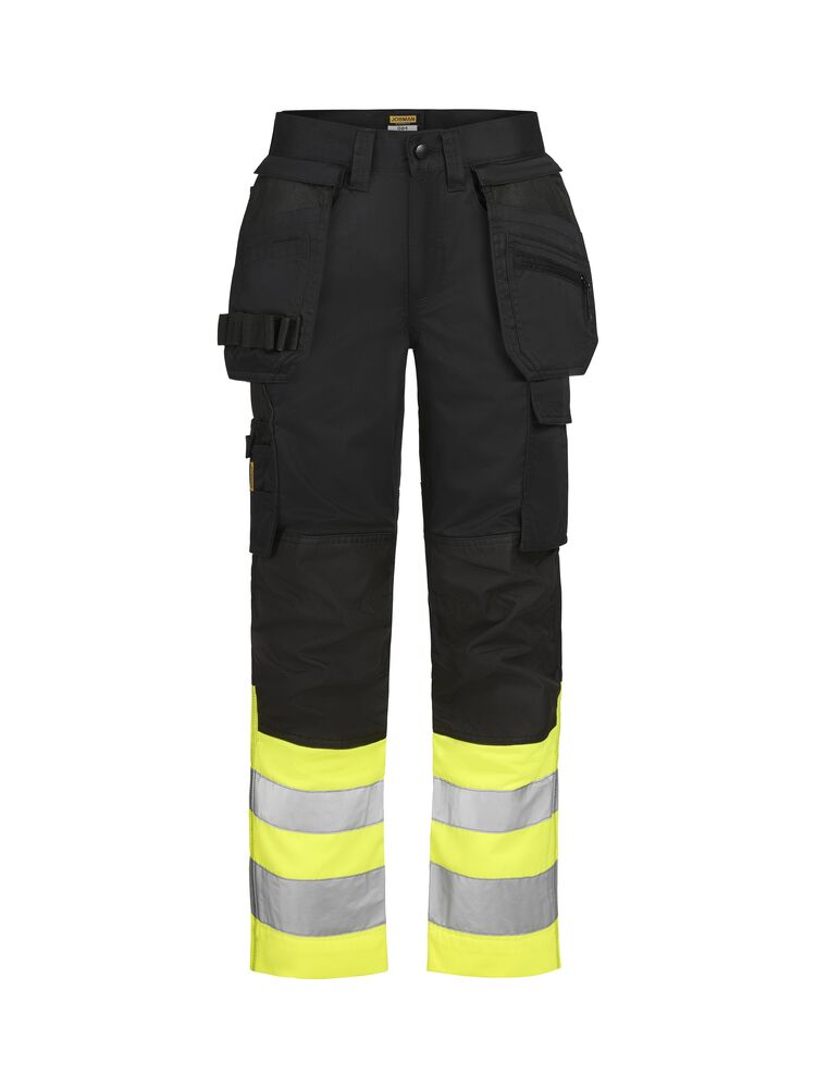 Jobman 2514 Craftsman Trousers Stretch Hi-Vis lange werkbroeken