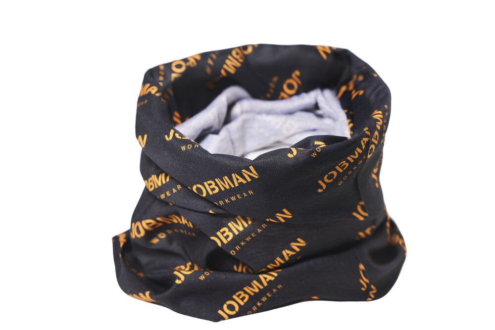Jobman 9693 Bandana balaclava's & bandana's black orange