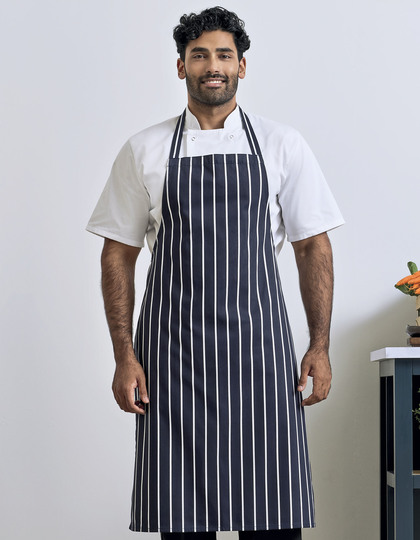Premier Workwear Striped Bib Apron schort