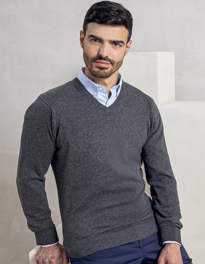 Premier Workwear Men´s V-Neck Knitted Sweater trui