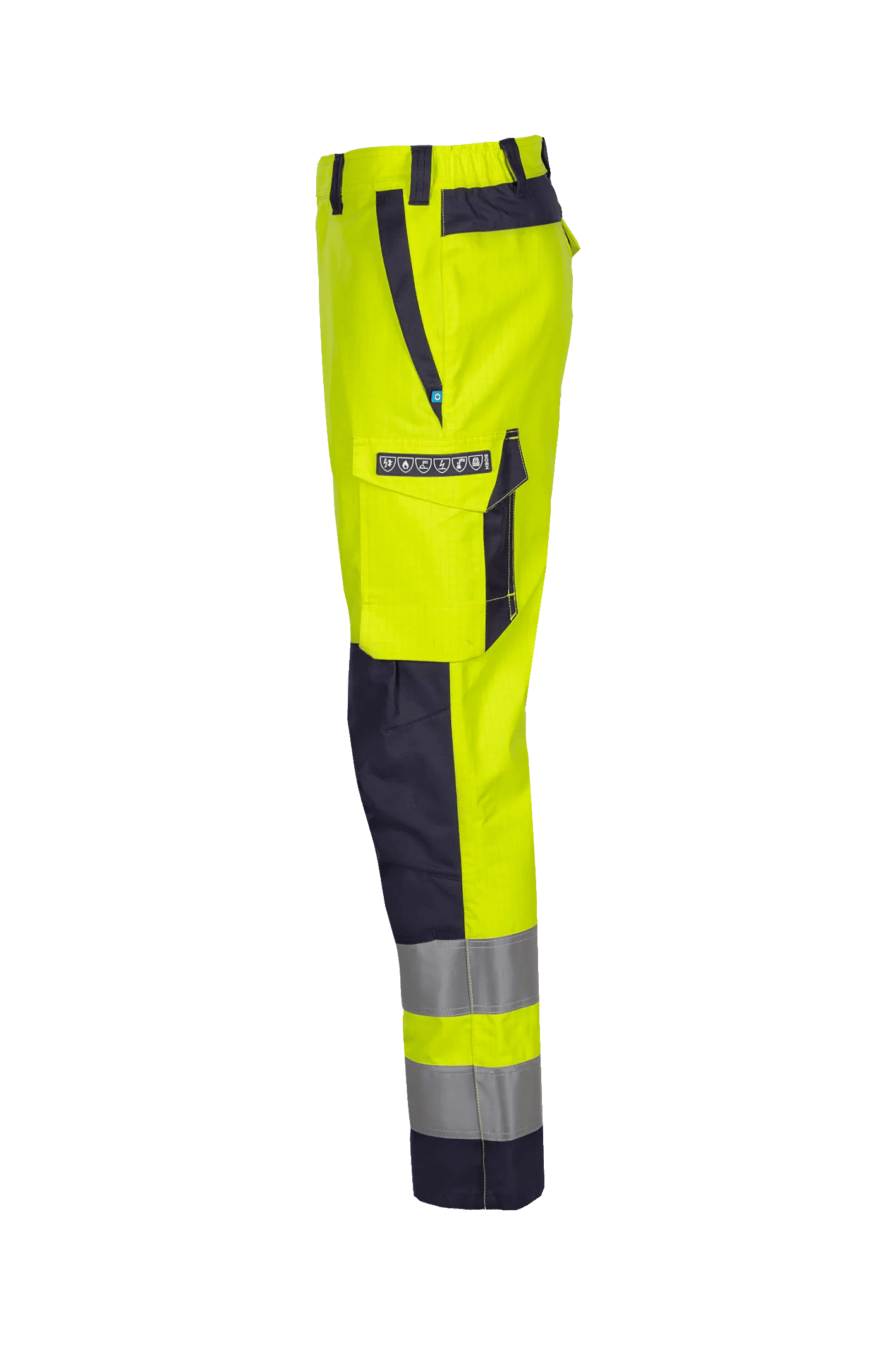 Sioen 114U Werkbroek Mizar fluogeel/navy - Afbeelding 2