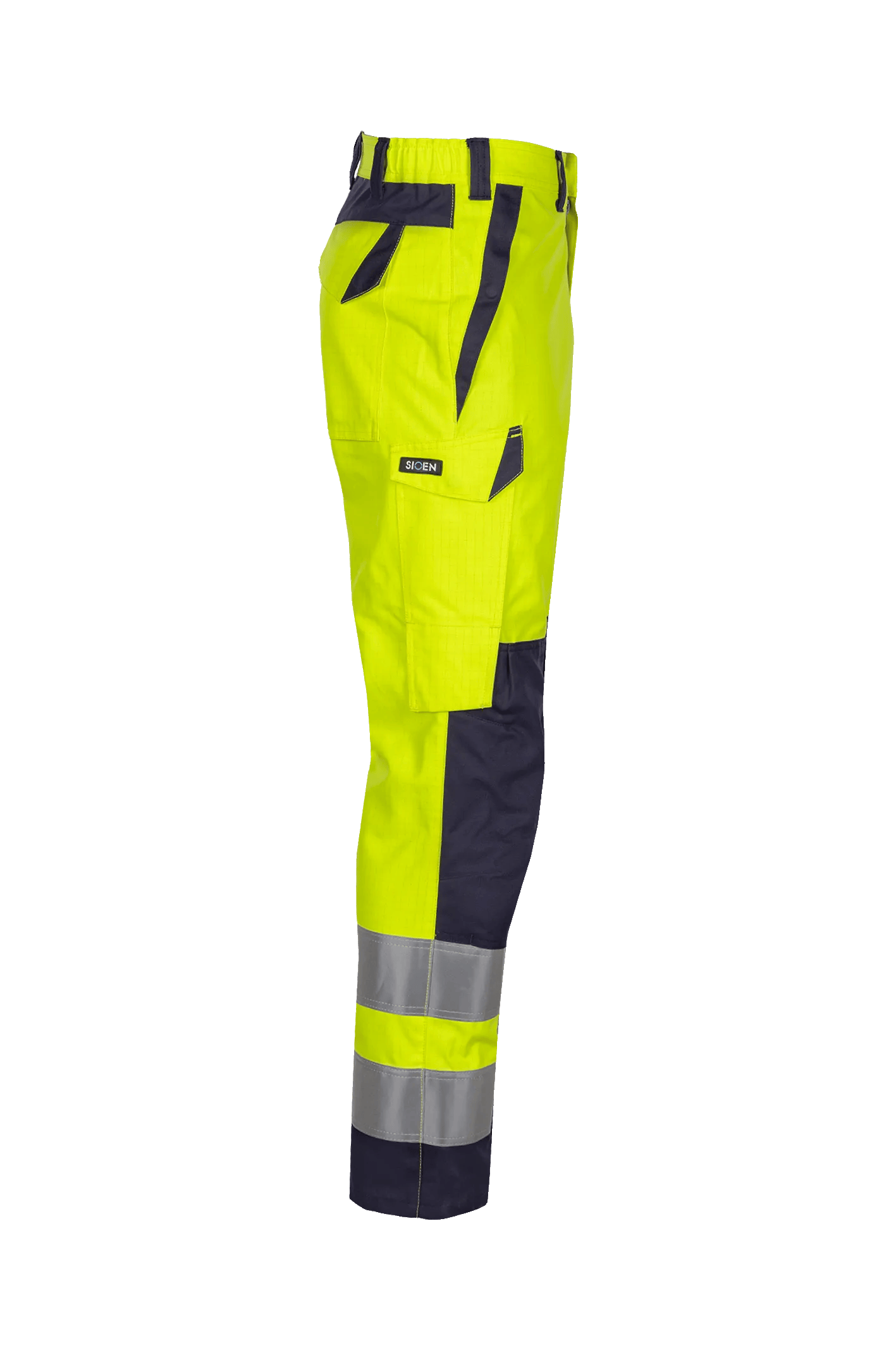 Sioen 114U Werkbroek Mizar fluogeel/navy - Afbeelding 4