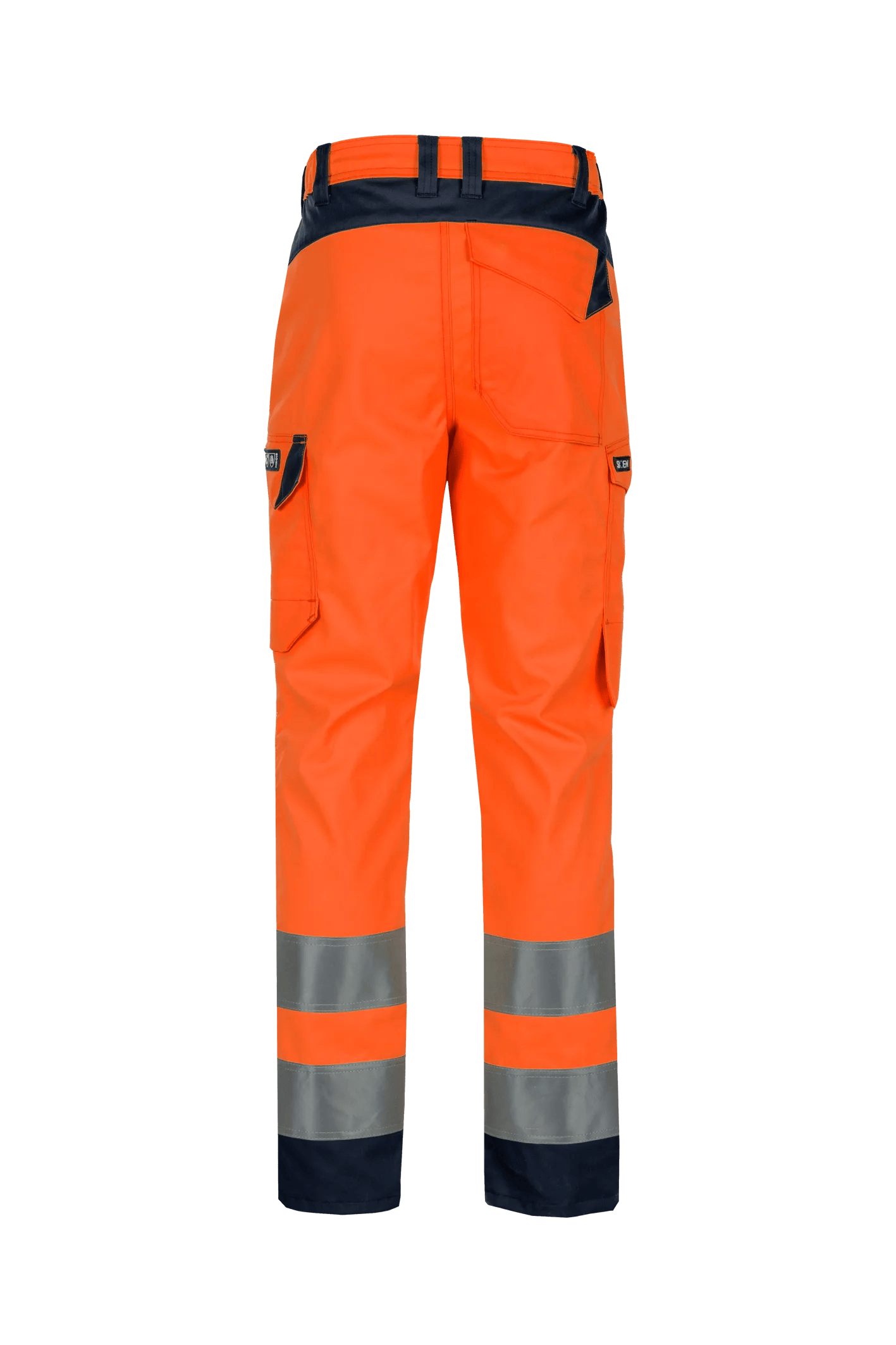 Sioen 116U Werkbroek Stribor Fluo oranje Navy - Afbeelding 3