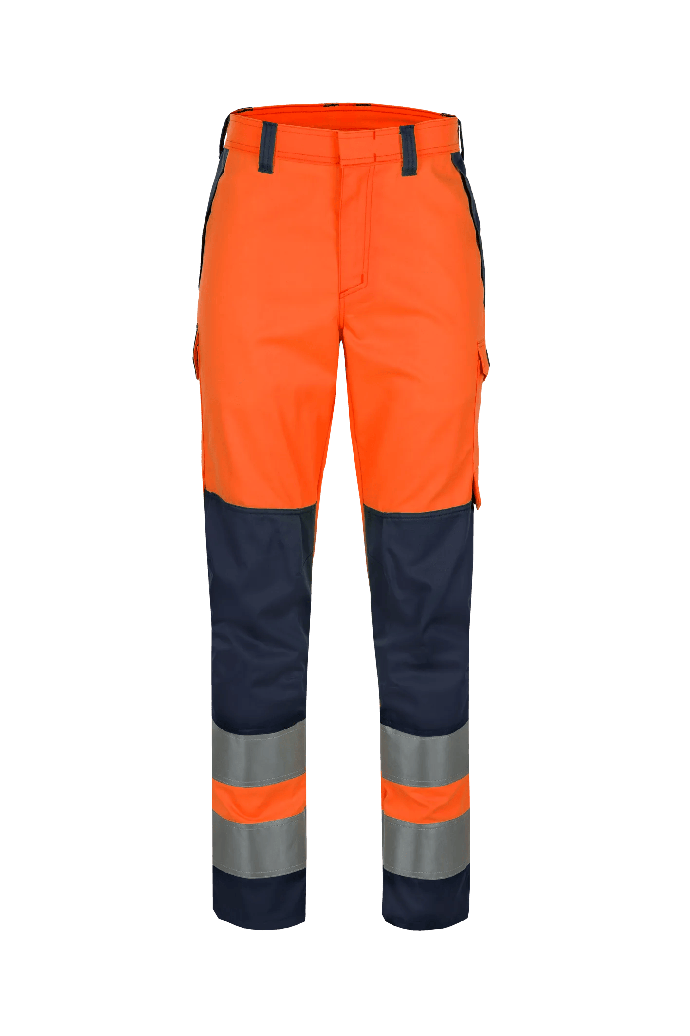 Sioen 116U Werkbroek Stribor Fluo oranje Navy