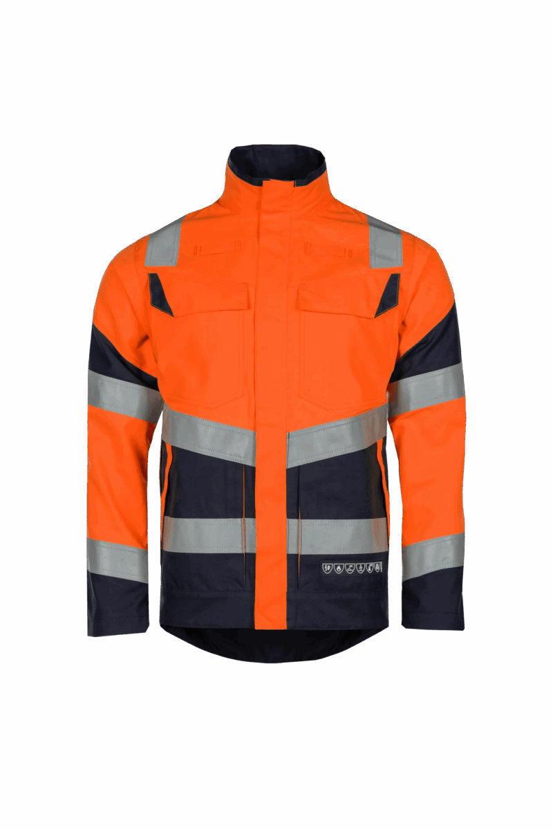 Sioen 616U Werkjas Pictor fluo-oranje/navy 2XL
