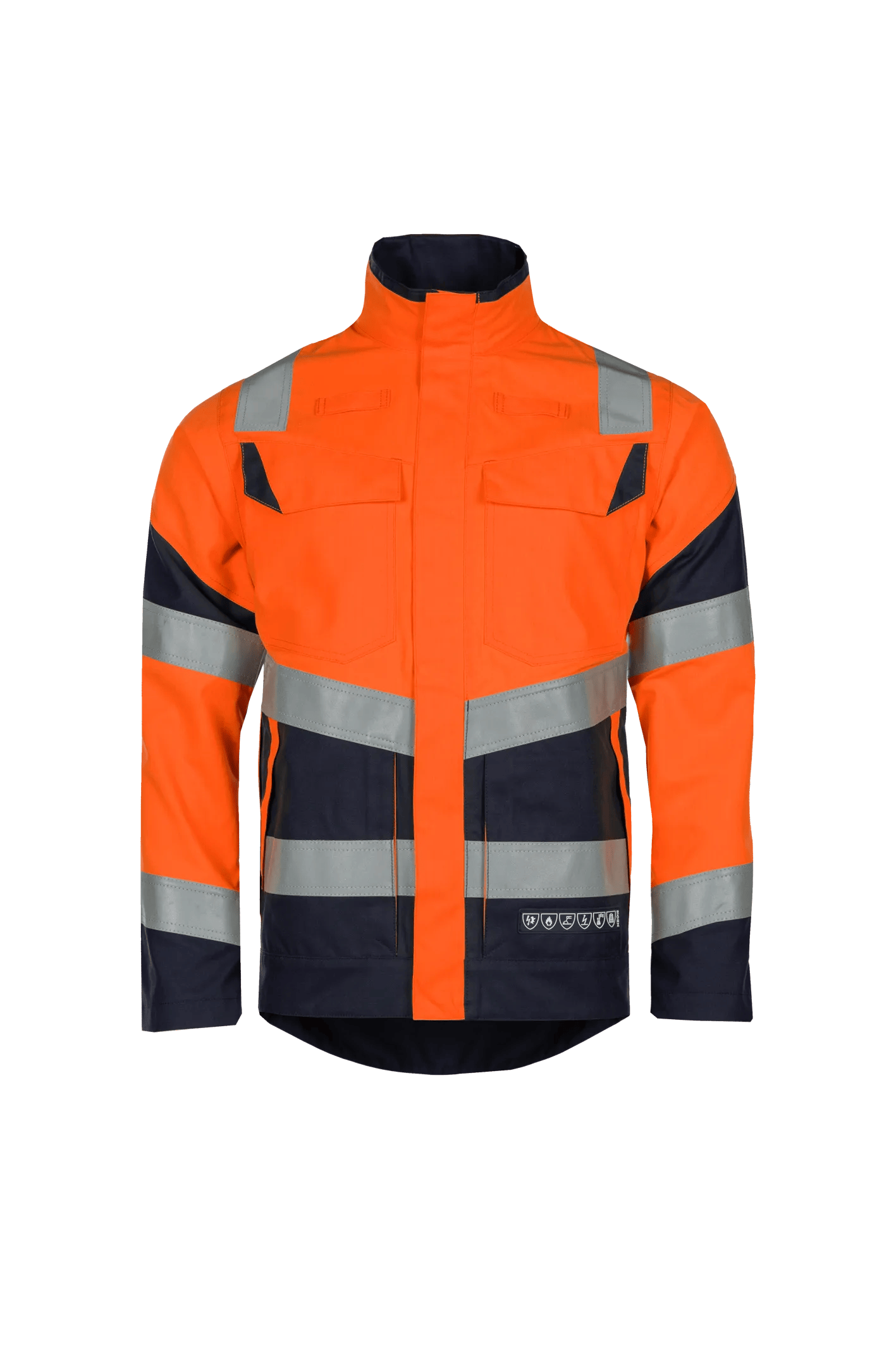 Sioen 616U Werkjas Pictor fluo-oranje/navy 2XL