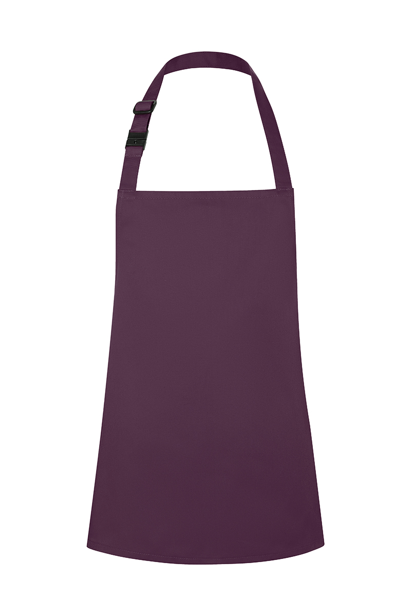 Karlowsky Children´s Basic Bib Apron with Buckle in aubergine