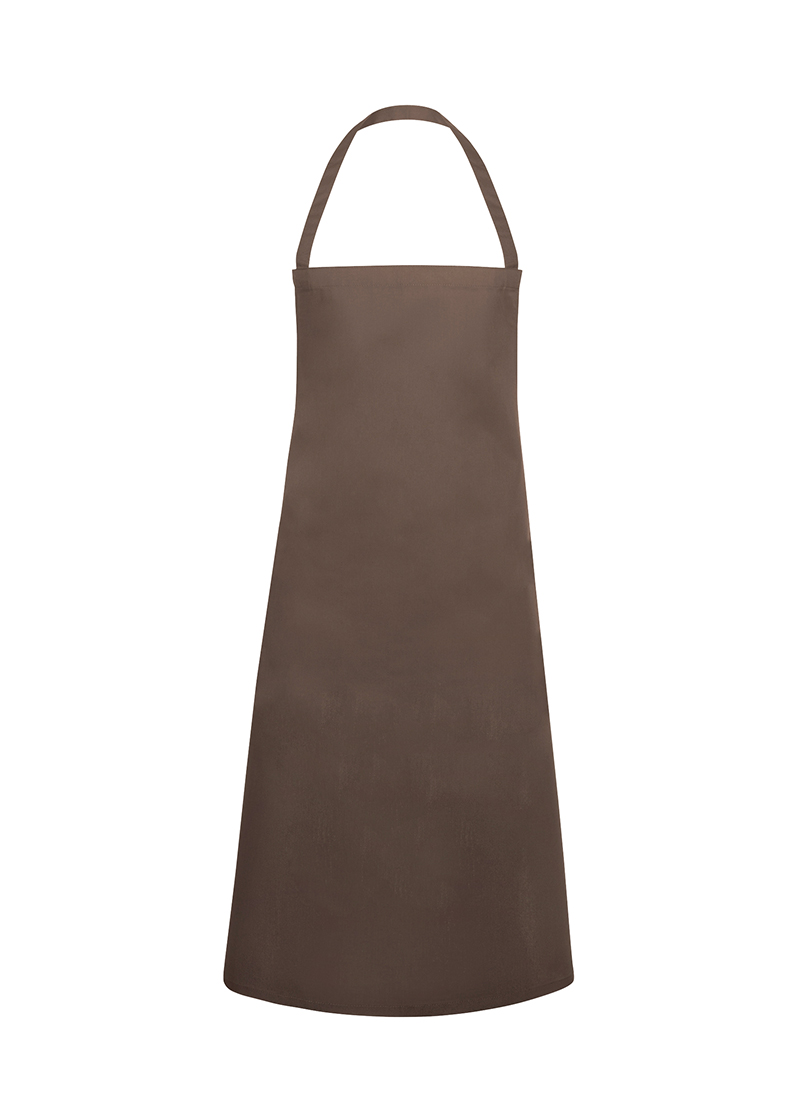 Karlowsky Basic Bib Apron in lichtbruin