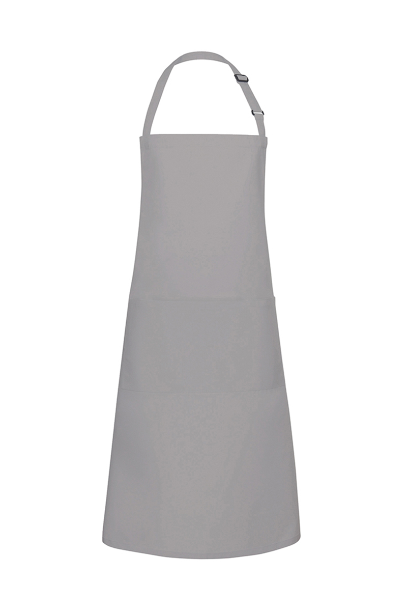 Karlowsky Oversized Bib Apron Basic with Buckle and Pocket in basaltgrijs