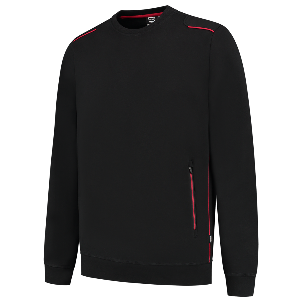 Tricorp Sweater Accent Black-Red