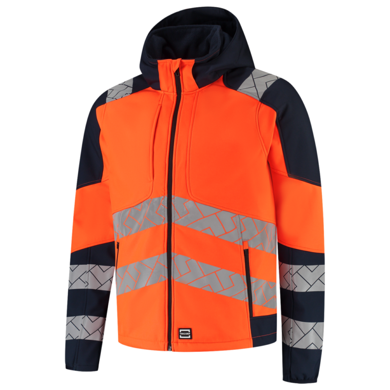 Tricorp Softshell Capuchon High Vis Redefined Fluor Orange-Ink