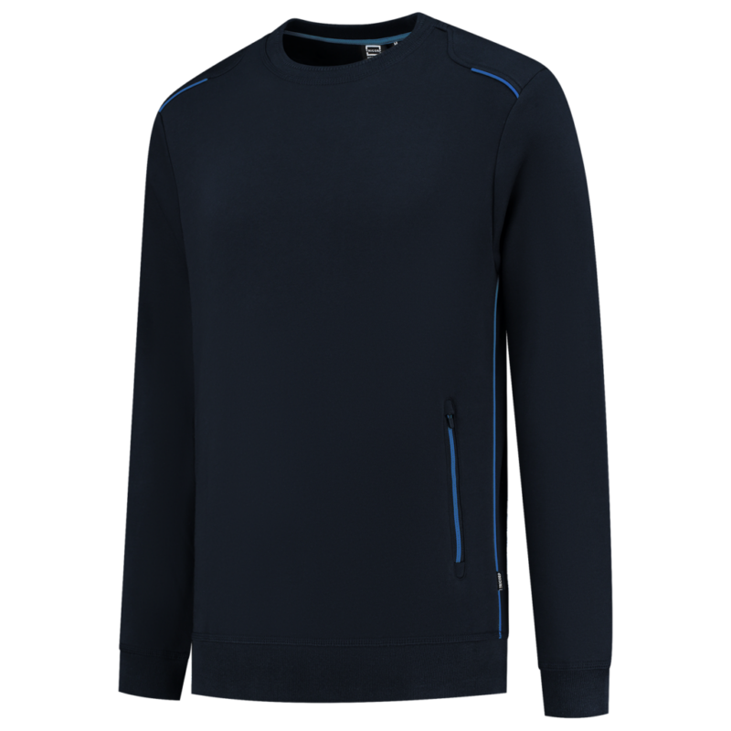 Tricorp Sweater Accent Navy-Royal Blue