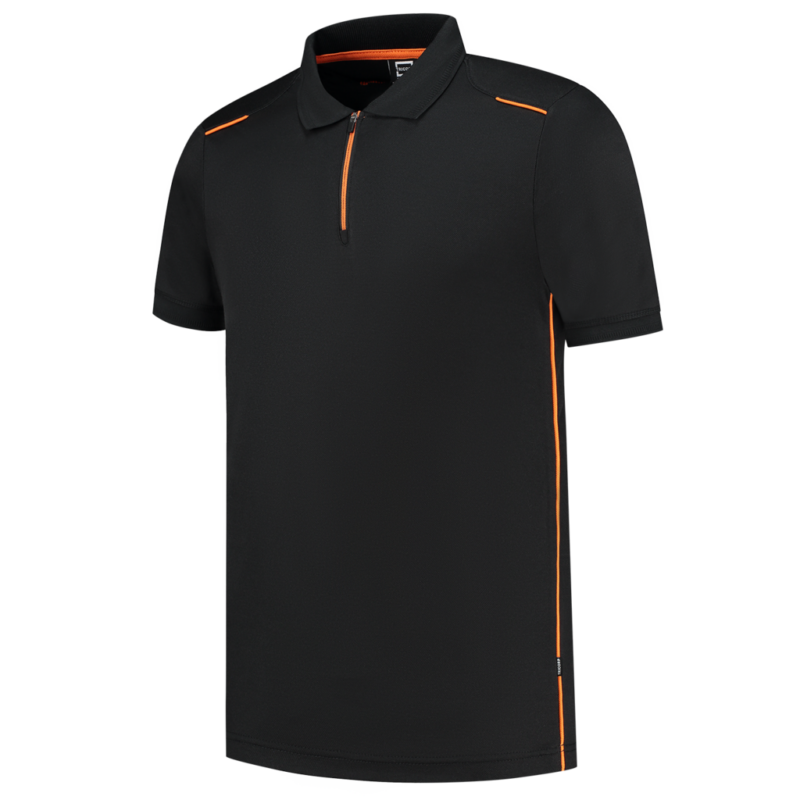 Tricorp Poloshirt Accent Black-Orange