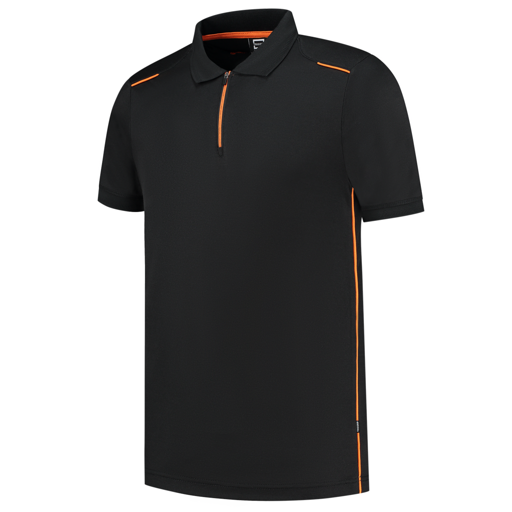 Tricorp Poloshirt Accent Black-Orange
