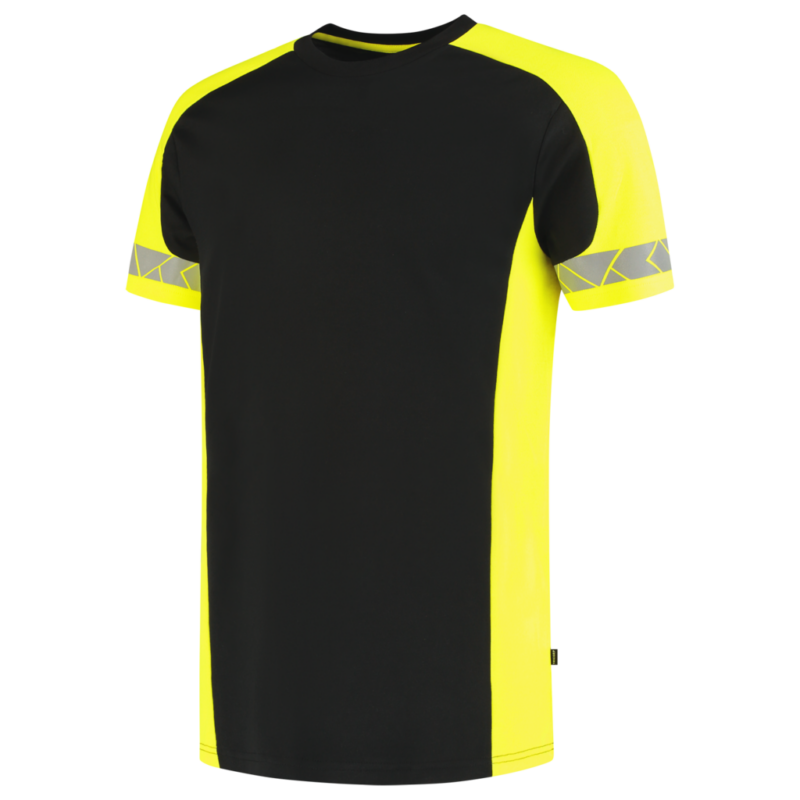 Tricorp T-shirt Reflective Redefined Black-Fluor Yellow